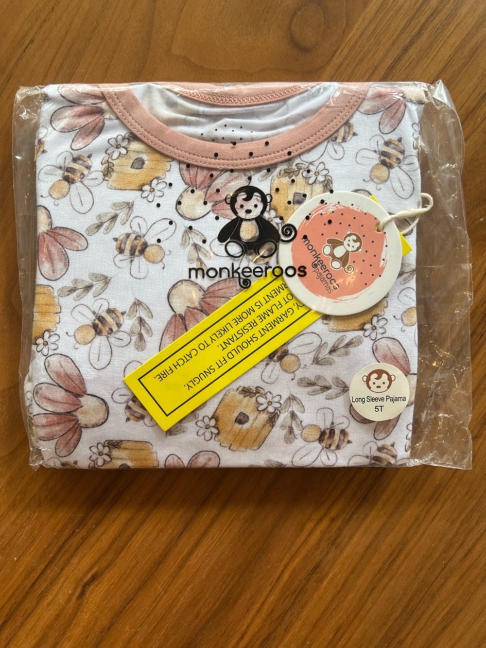 Monkeeroos Sweeter Than Honey pajamas